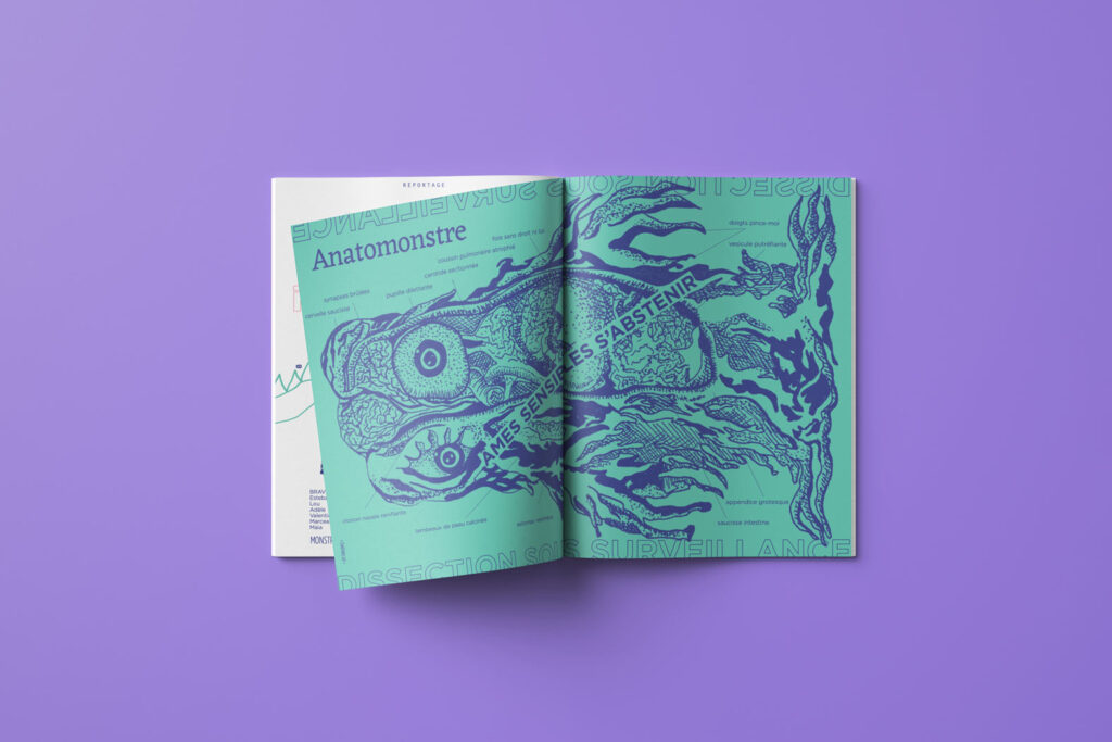 illustration monstre double