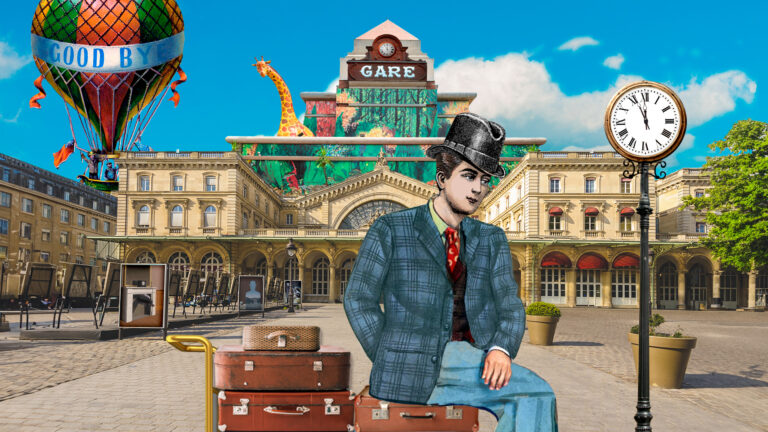 Scene parvis de gare